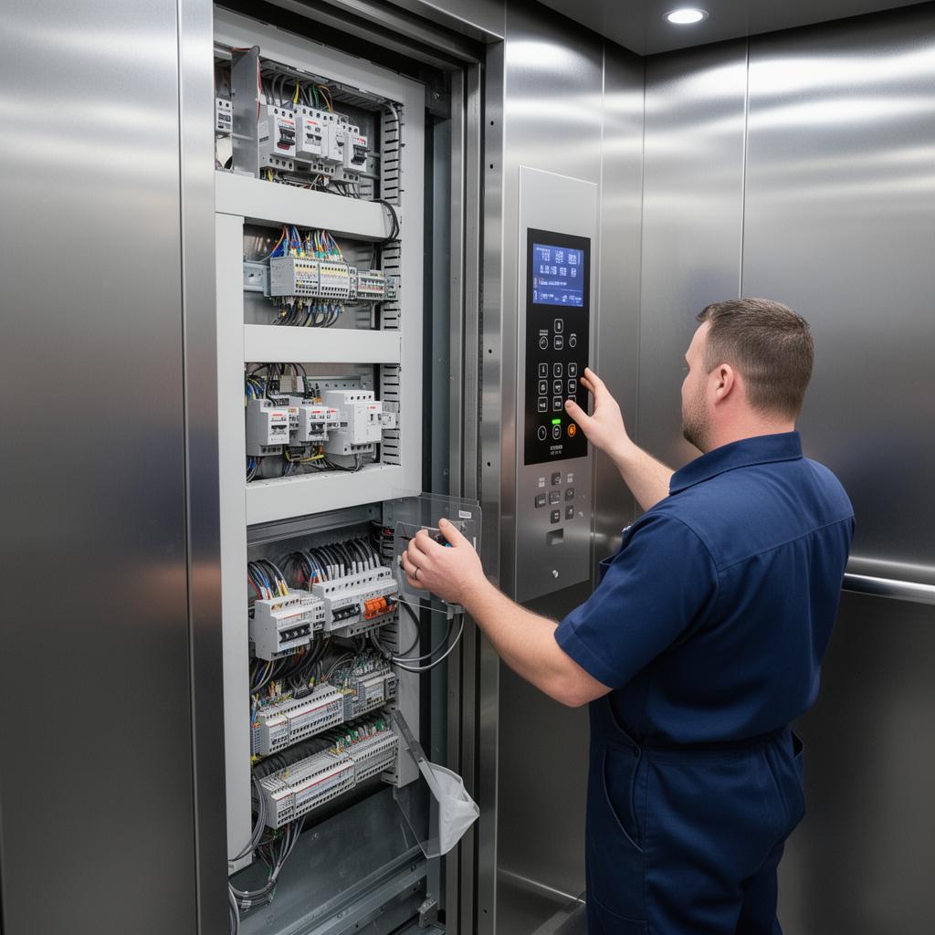 Engineer working in a technical environment